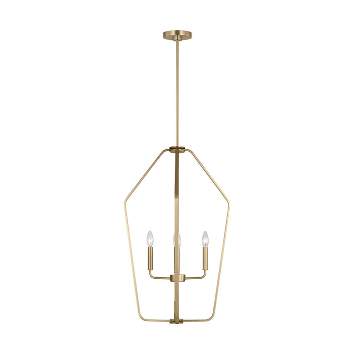 Myhouse Lighting Generation Lighting - GLC1274SB - Four Light Chandelier - Kennan - Satin Brass