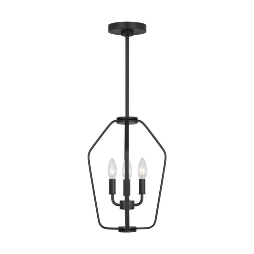 Myhouse Lighting Generation Lighting - GLC1283MBK - Three Light Chandelier - Kennan - Midnight Black