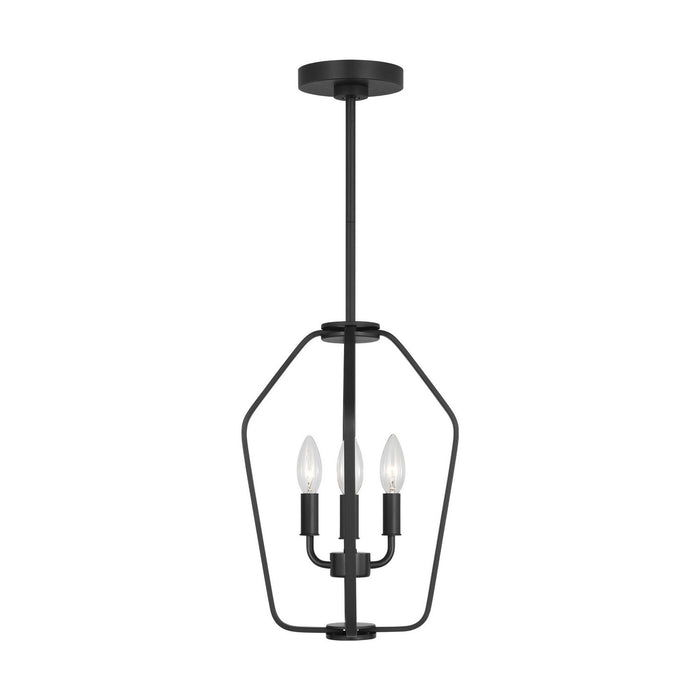 Myhouse Lighting Generation Lighting - GLC1283MBK - Three Light Chandelier - Kennan - Midnight Black