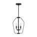 Myhouse Lighting Generation Lighting - GLC1283MBK - Three Light Chandelier - Kennan - Midnight Black