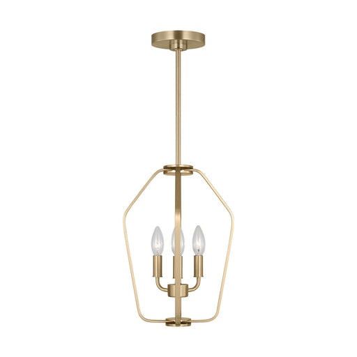 Myhouse Lighting Generation Lighting - GLC1283SB - Three Light Chandelier - Kennan - Satin Brass