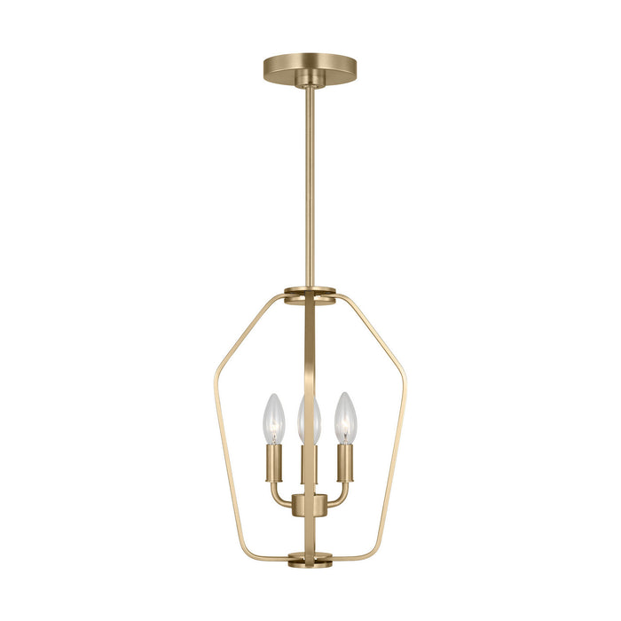 Myhouse Lighting Generation Lighting - GLC1283SB - Three Light Chandelier - Kennan - Satin Brass