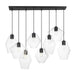 Myhouse Lighting Maxim - 21339CLBK - Eight Light Pendant - Geode - Black