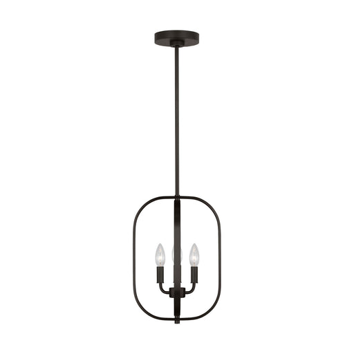 Myhouse Lighting Generation Lighting - GLC1293MBK - Three Light Chandelier - Loretto - Midnight Black