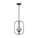 Myhouse Lighting Generation Lighting - GLC1293MBK - Three Light Chandelier - Loretto - Midnight Black