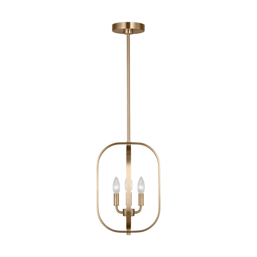 Myhouse Lighting Generation Lighting - GLC1293SB - Three Light Chandelier - Loretto - Satin Brass