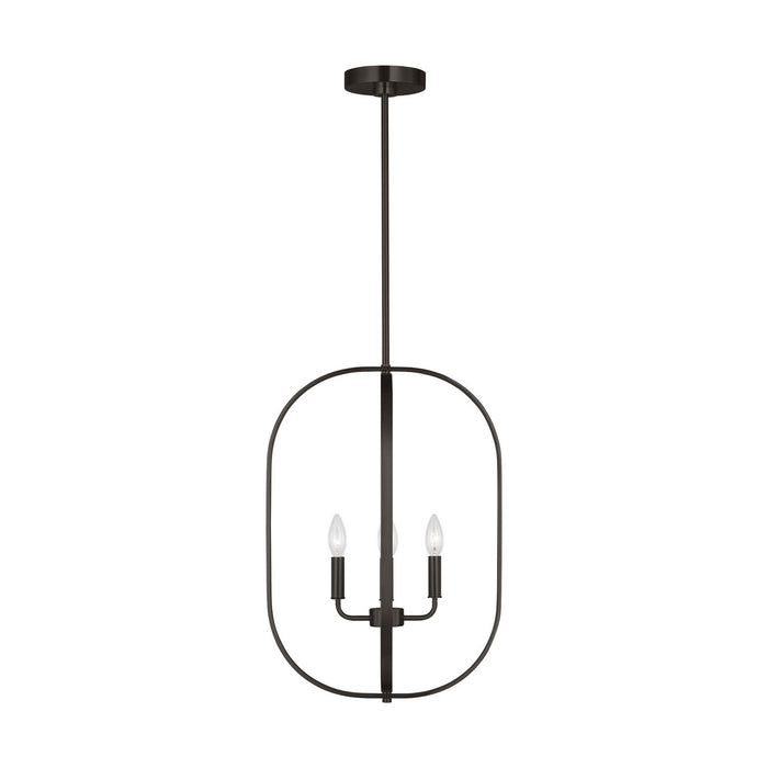 Myhouse Lighting Generation Lighting - GLC1304MBK - Four Light Chandelier - Loretto - Midnight Black