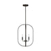Myhouse Lighting Generation Lighting - GLC1304MBK - Four Light Chandelier - Loretto - Midnight Black
