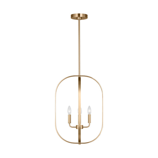 Myhouse Lighting Generation Lighting - GLC1304SB - Four Light Chandelier - Loretto - Satin Brass