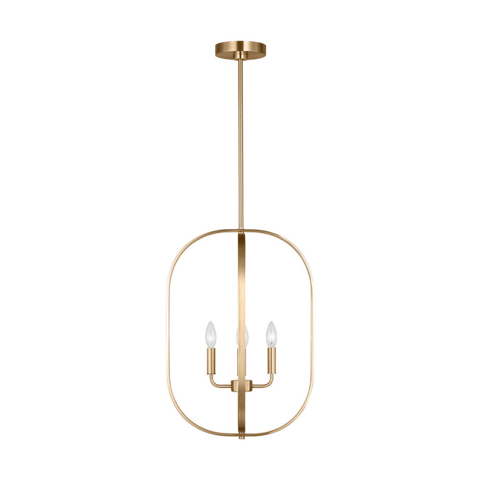 Myhouse Lighting Generation Lighting - GLC1304SB - Four Light Chandelier - Loretto - Satin Brass