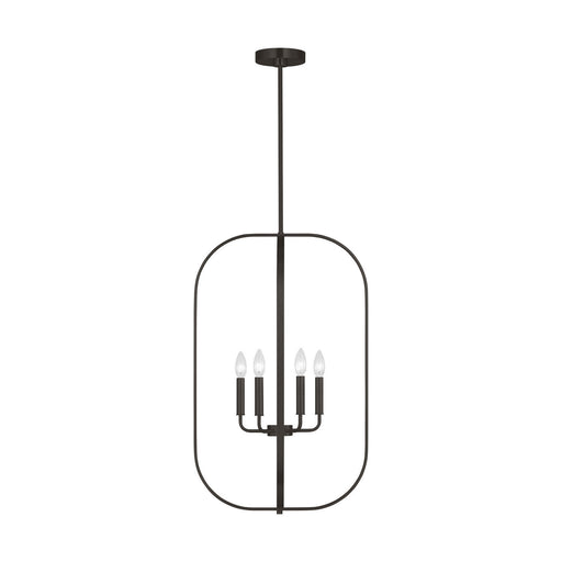 Myhouse Lighting Generation Lighting - GLC1316MBK - Six Light Chandelier - Loretto - Midnight Black