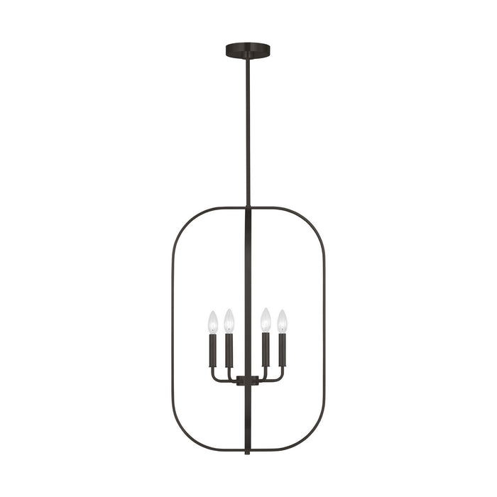 Myhouse Lighting Generation Lighting - GLC1316MBK - Six Light Chandelier - Loretto - Midnight Black