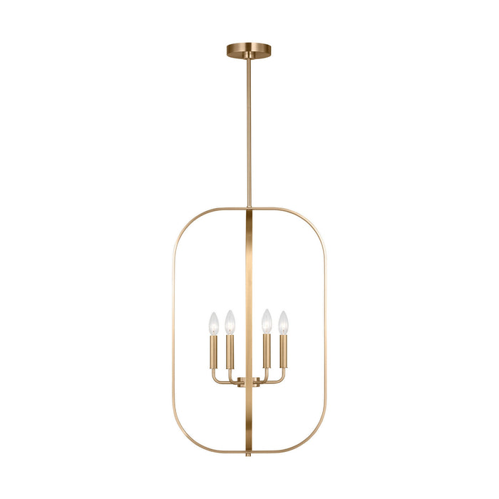 Myhouse Lighting Generation Lighting - GLC1316SB - Six Light Chandelier - Loretto - Satin Brass
