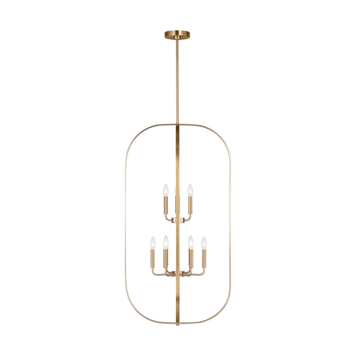 Myhouse Lighting Generation Lighting - GLC1329SB - Nine Light Chandelier - Loretto - Satin Brass