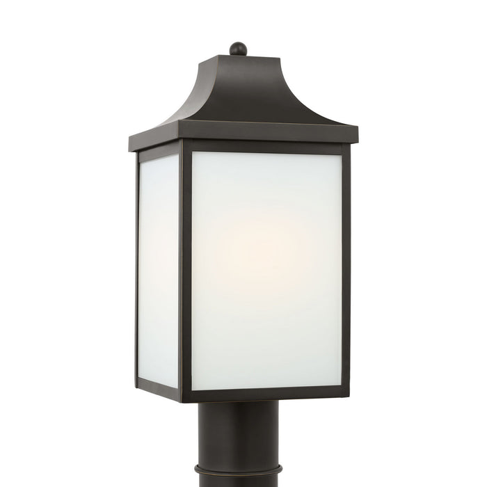 Myhouse Lighting Generation Lighting - GLO1051EN3/ANBZ - One Light Post Lantern - Saybrook - Antique Bronze
