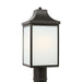 Myhouse Lighting Generation Lighting - GLO1051EN3/ANBZ - One Light Post Lantern - Saybrook - Antique Bronze