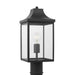 Myhouse Lighting Generation Lighting - GLO1051EN3/TXB - One Light Post Lantern - Saybrook - Textured Black