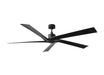 Myhouse Lighting Visual Comfort Fan - 5ASPCR70MBK - 70"Ceiling Fan - Aspen Coastal 70 - Midnight Black