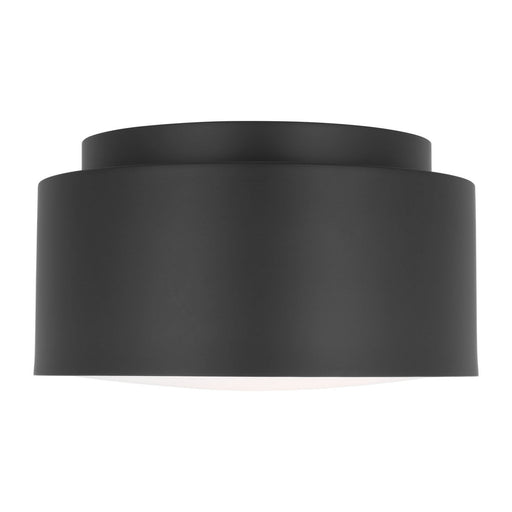 Myhouse Lighting Visual Comfort Studio - DJF1051MBK - One Light Flush Mount - Dartmore - Midnight Black