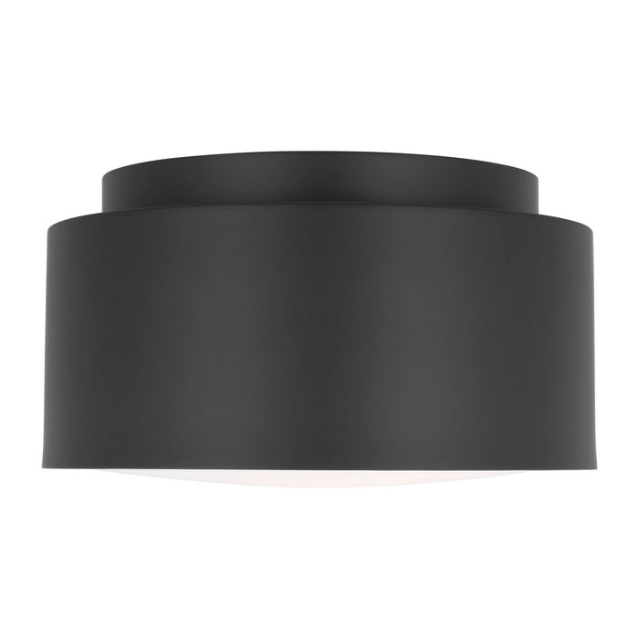 Myhouse Lighting Visual Comfort Studio - DJF1051MBK - One Light Flush Mount - Dartmore - Midnight Black