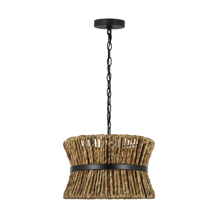 Myhouse Lighting Visual Comfort Studio - DJP1052MBK - Two Light Pendant - Thurlo - Midnight Black