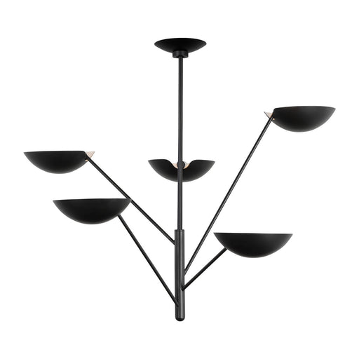 Myhouse Lighting Visual Comfort Studio - EC1285AI - Five Light Chandelier - Nevel - Aged Iron
