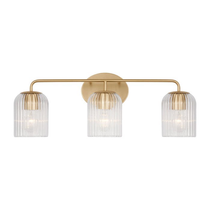 Myhouse Lighting Generation Lighting - GLV1133SB - Three Light Vanity - Eisele - Satin Brass