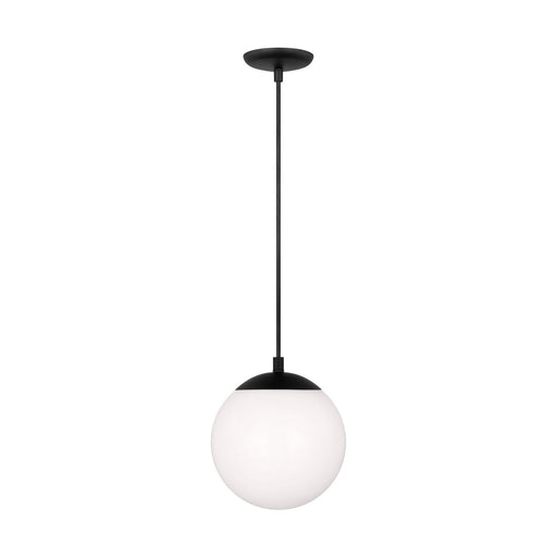 Myhouse Lighting Visual Comfort Studio - 6018EN3-112 - One Light Pendant - Leo - Hanging Globe - Midnight Black