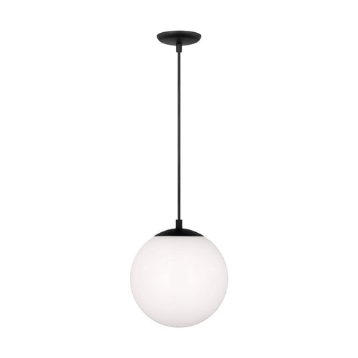 Myhouse Lighting Visual Comfort Studio - 6020EN3-112 - One Light Pendant - Leo - Hanging Globe - Midnight Black