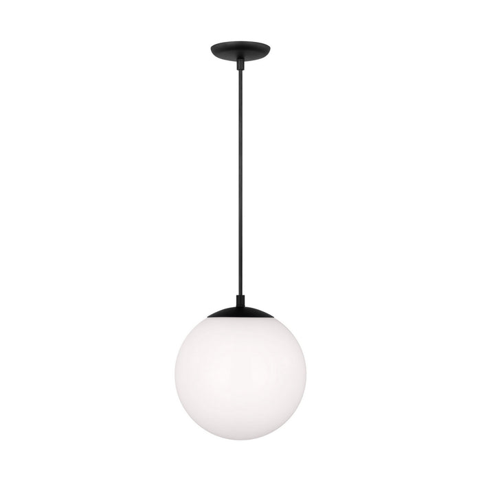 Myhouse Lighting Visual Comfort Studio - 6020EN3-112 - One Light Pendant - Leo - Hanging Globe - Midnight Black