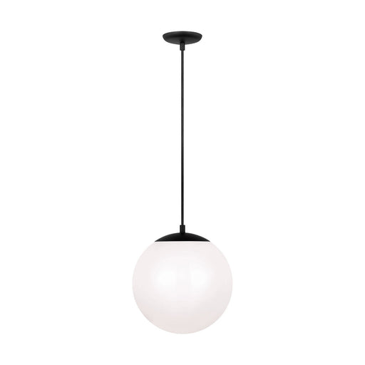 Myhouse Lighting Visual Comfort Studio - 6022EN3-112 - One Light Pendant - Leo - Hanging Globe - Midnight Black