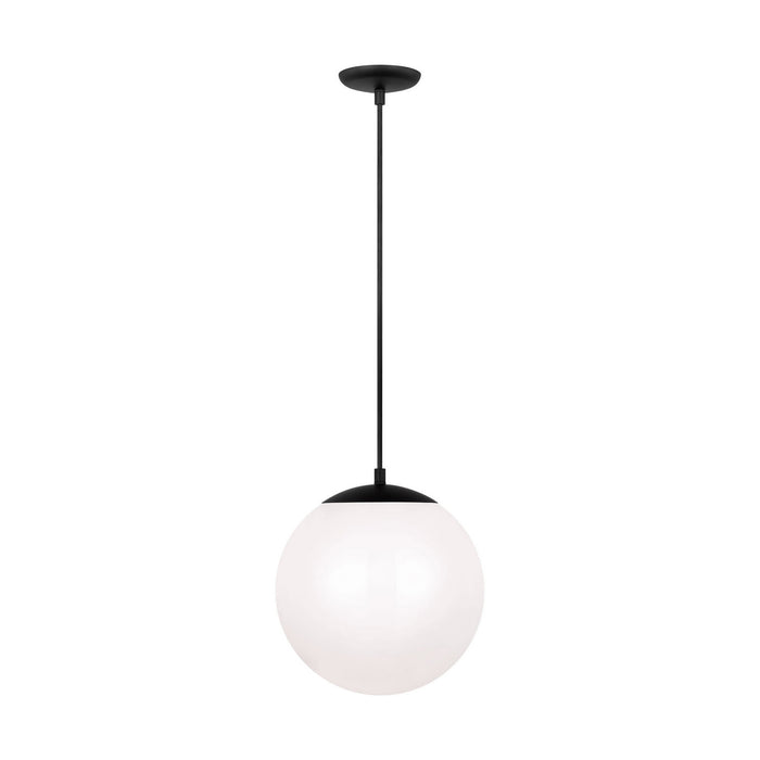 Myhouse Lighting Visual Comfort Studio - 6022EN3-112 - One Light Pendant - Leo - Hanging Globe - Midnight Black
