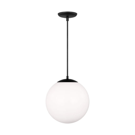 Myhouse Lighting Visual Comfort Studio - 6024EN3-112 - One Light Pendant - Leo - Hanging Globe - Midnight Black