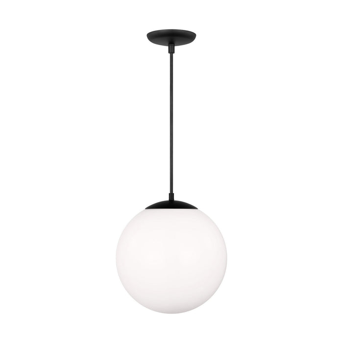 Myhouse Lighting Visual Comfort Studio - 6024EN3-112 - One Light Pendant - Leo - Hanging Globe - Midnight Black