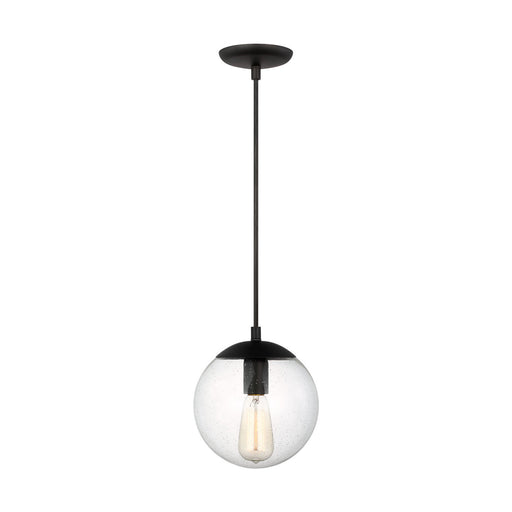 Myhouse Lighting Visual Comfort Studio - 6501801-112 - One Light Pendant - Leo - Hanging Globe - Midnight Black