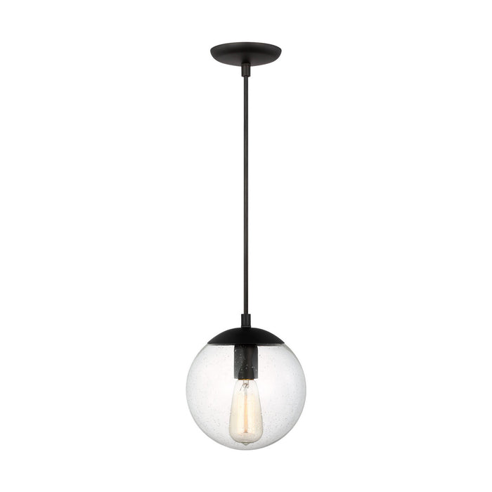 Myhouse Lighting Visual Comfort Studio - 6501801-112 - One Light Pendant - Leo - Hanging Globe - Midnight Black