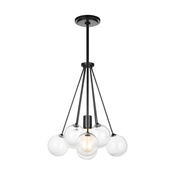 Myhouse Lighting Visual Comfort Studio - 6514301-112 - One Light Pendant - Bronzeville - Midnight Black
