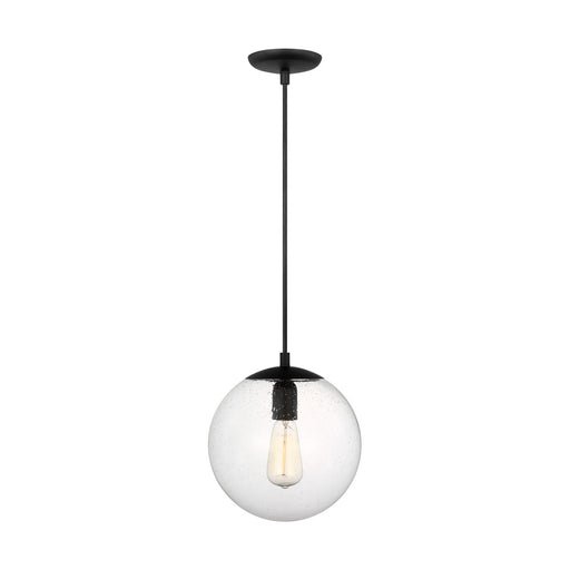 Myhouse Lighting Visual Comfort Studio - 6601801-112 - One Light Pendant - Leo - Hanging Globe - Midnight Black