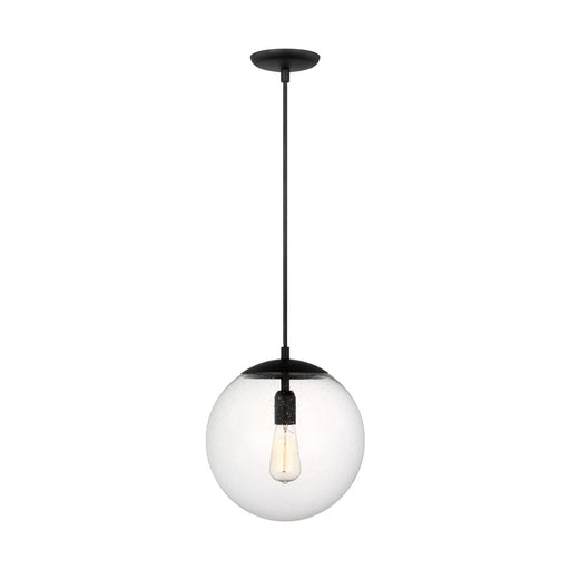 Myhouse Lighting Visual Comfort Studio - 6701801-112 - One Light Pendant - Leo - Hanging Globe - Midnight Black