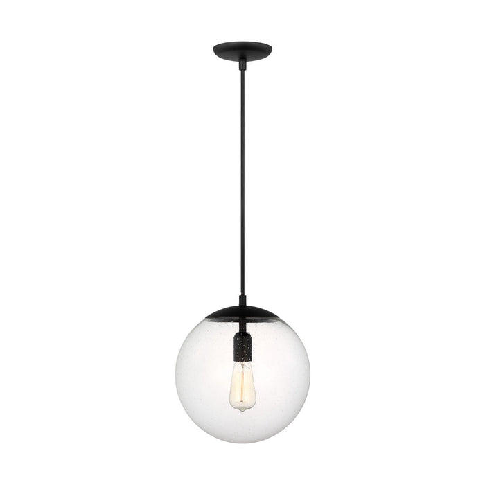 Myhouse Lighting Visual Comfort Studio - 6701801-112 - One Light Pendant - Leo - Hanging Globe - Midnight Black