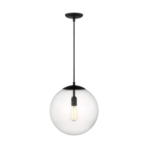 Myhouse Lighting Visual Comfort Studio - 6801801-112 - One Light Pendant - Leo - Hanging Globe - Midnight Black
