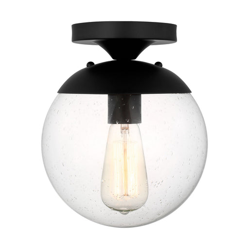 Myhouse Lighting Visual Comfort Studio - 7501801-112 - One Light Pendant - Leo - Hanging Globe - Midnight Black