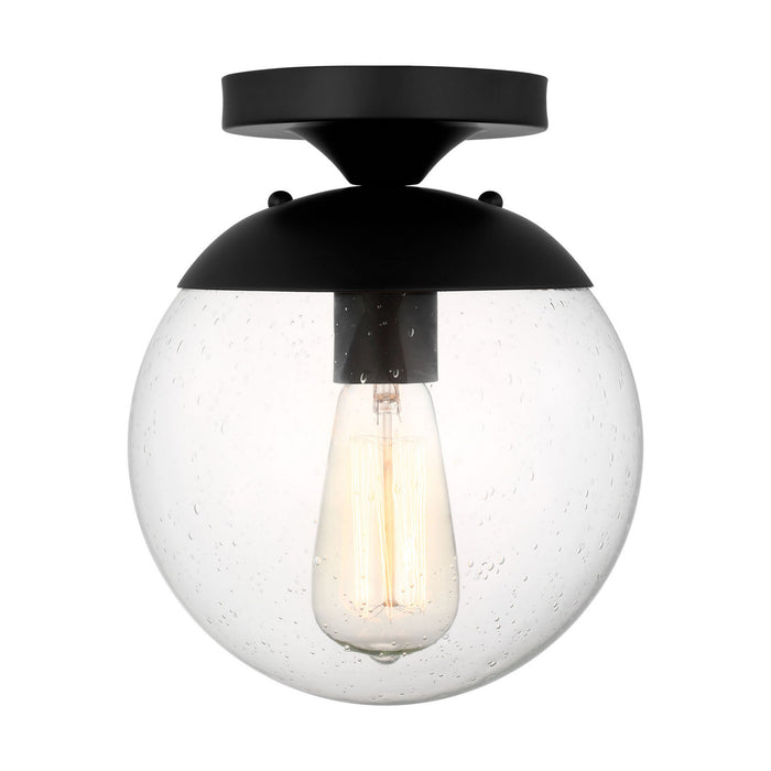 Myhouse Lighting Visual Comfort Studio - 7501801-112 - One Light Pendant - Leo - Hanging Globe - Midnight Black