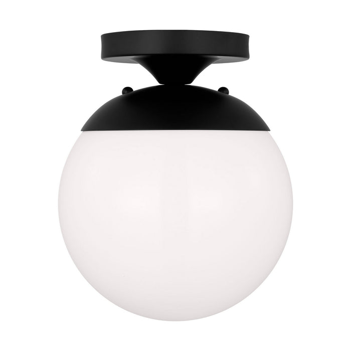 Myhouse Lighting Visual Comfort Studio - 7518-112 - One Light Wall / Semi-Flush Mount - Leo - Hanging Globe - Midnight Black