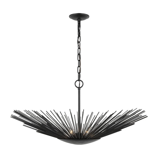 Myhouse Lighting Visual Comfort Studio - AP1084AI - One Light Pendant - Helios - Aged Iron