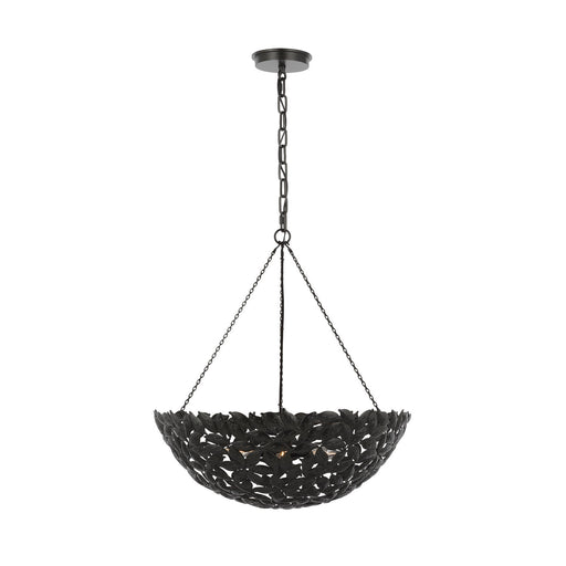 Myhouse Lighting Visual Comfort Studio - AP1186AI - Six Light Pendant - Kelan - Aged Iron
