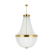 Myhouse Lighting Visual Comfort Studio - CC14912BBS - 12 Light Chandelier - Summerhill - Burnished Brass
