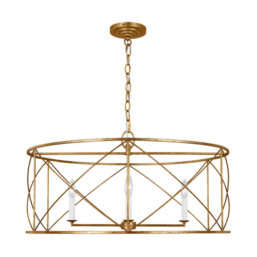 Myhouse Lighting Visual Comfort Studio - CC1624ADB - Four Light Chandelier - Beatrix - Antique Gild
