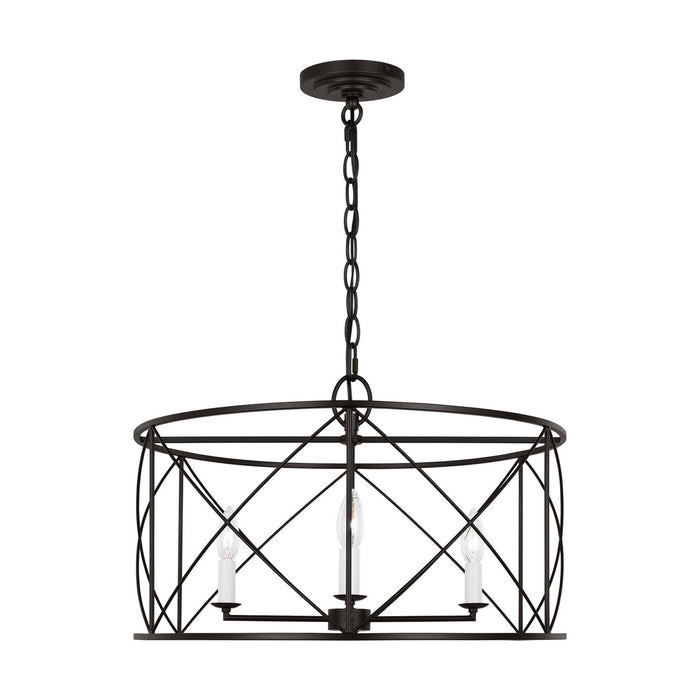 Myhouse Lighting Visual Comfort Studio - CC1634AI - Four Light Chandelier - Beatrix - Aged Iron
