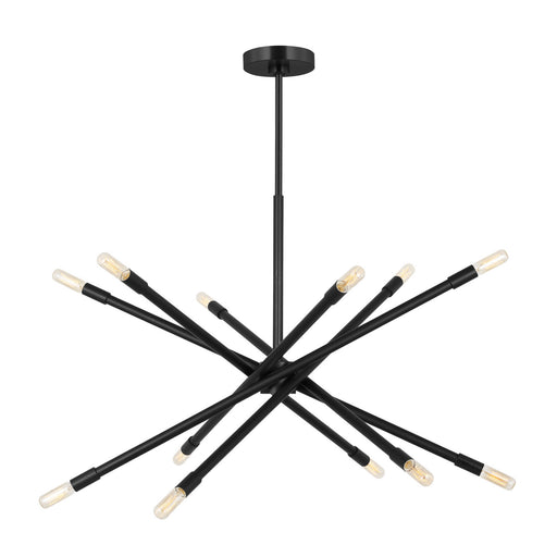 Myhouse Lighting Visual Comfort Studio - CC16612MBK - 12 Light Chandelier - Eastyn - Midnight Black